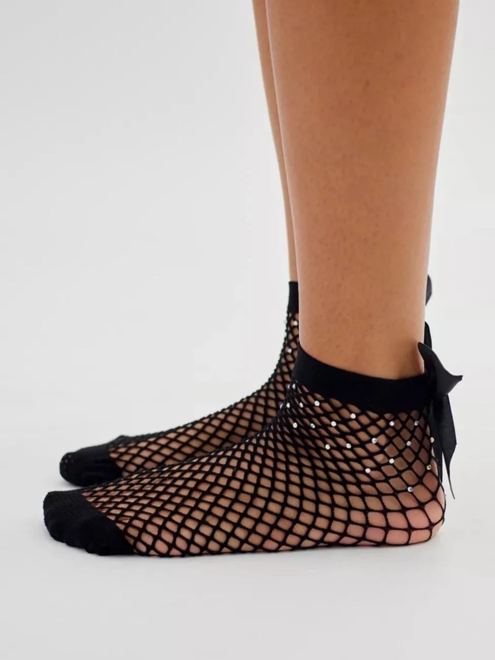 Urban Outfitters Gem-Topped Fishnet Trouser Sock 2-Pack